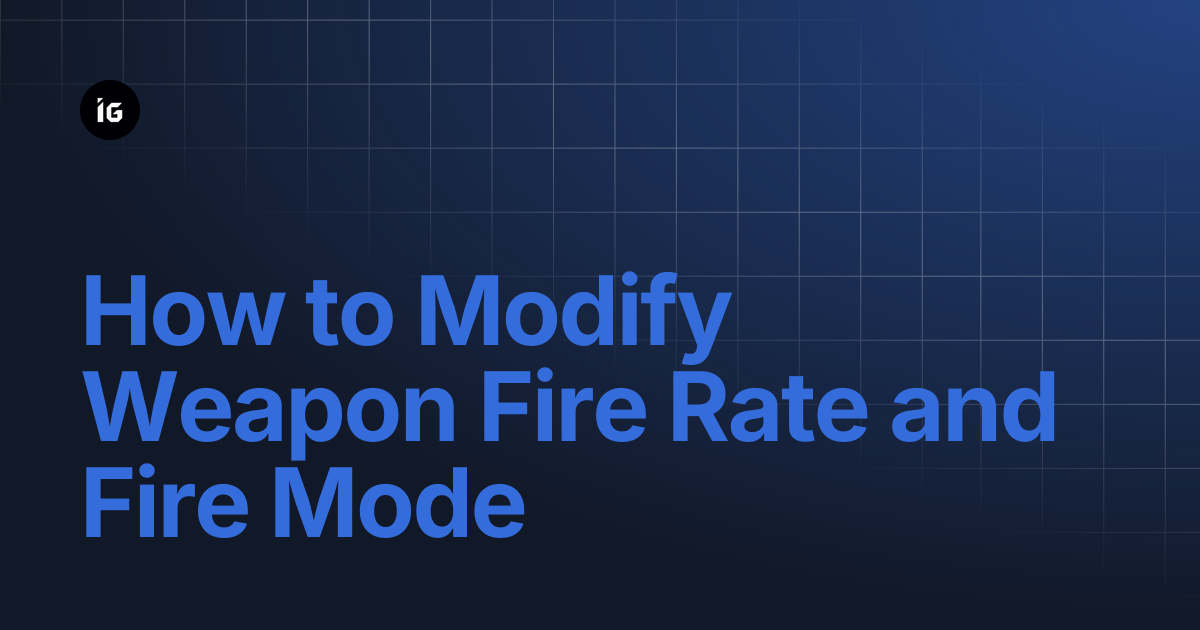 How to Modify Weapon Fire Rate and Fire Mode | Low Poly Shooter Pack ...